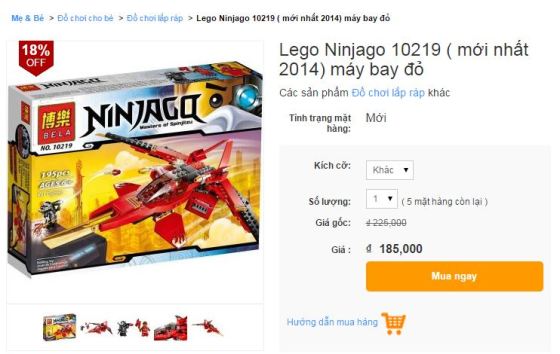 Cách phân biệt LEGO chính hãng và hàng nhái
