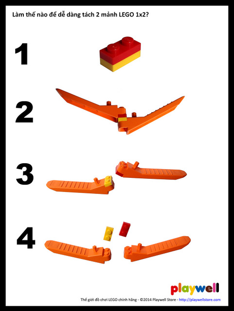 Dụng cụ tách gạch LEGO
