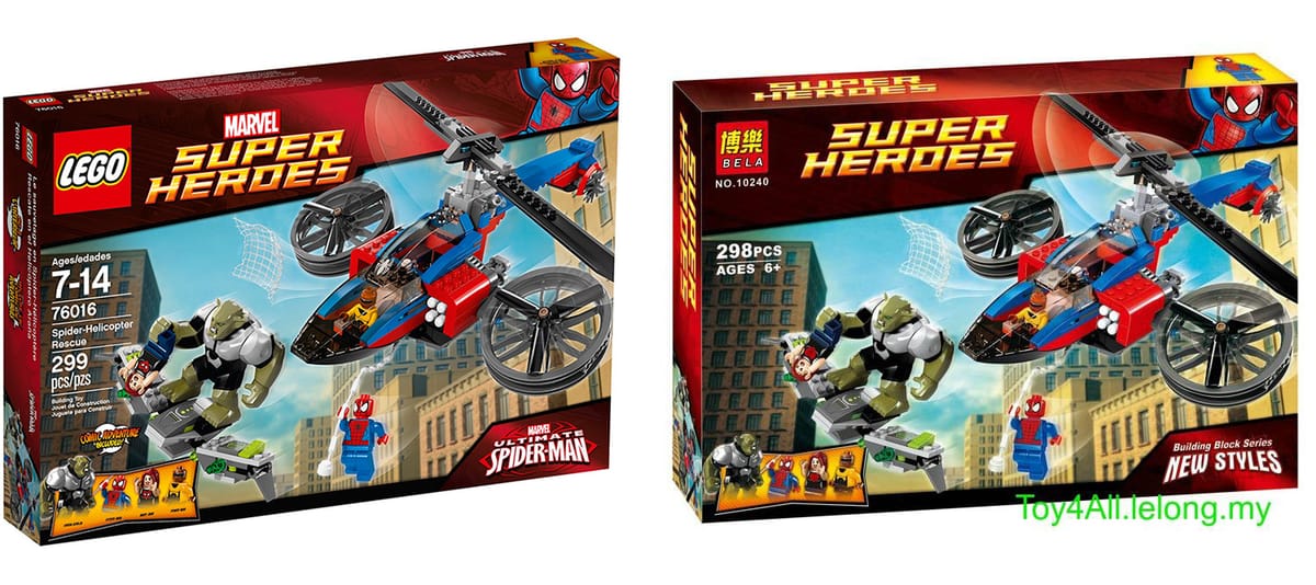 LEGO thắng vụ kiện bản quyền với BELA - hãng chuyên làm đồ nhái của Trung Quốc
