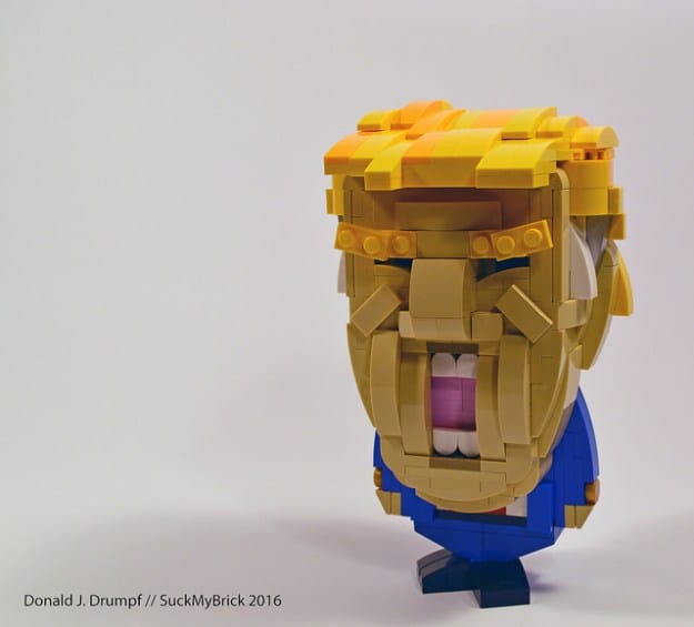 Ngài Donald Drumpf tranh cử tổng thống ở thế giới LEGO