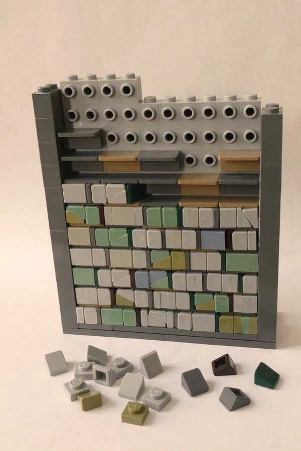 Các kỹ thuật lắp ráp một bức tường với LEGO